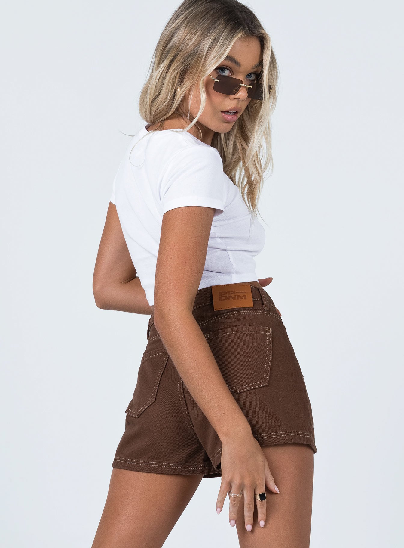 Darby A Line Short Brown - Image 5