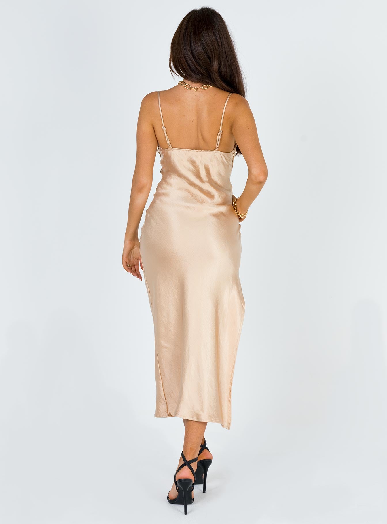 Zamora Midi Dress Champagne - Image 8