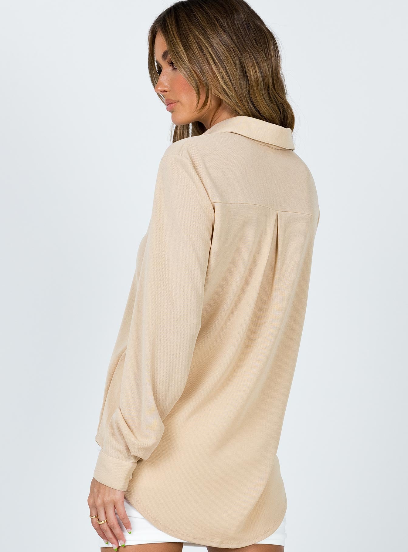 Kiara Shirt Beige - Image 5