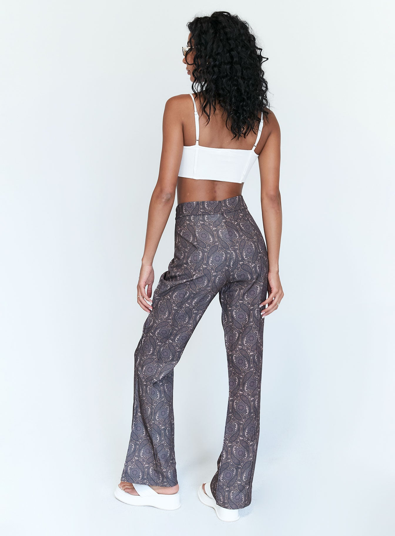 Jensen Paisely Pants Brown - Image 4