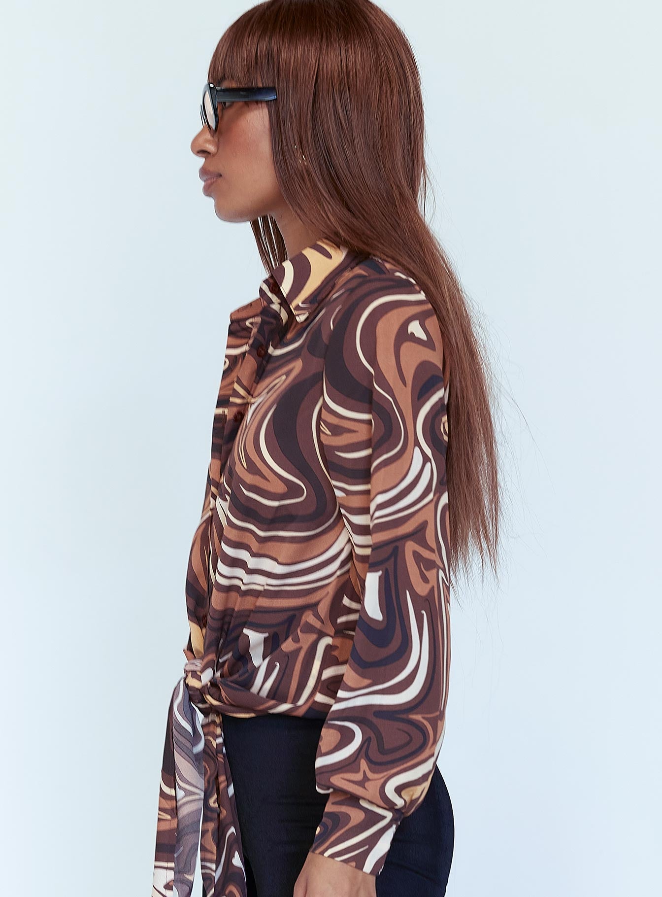 Vesna Shirt Brown - Image 4
