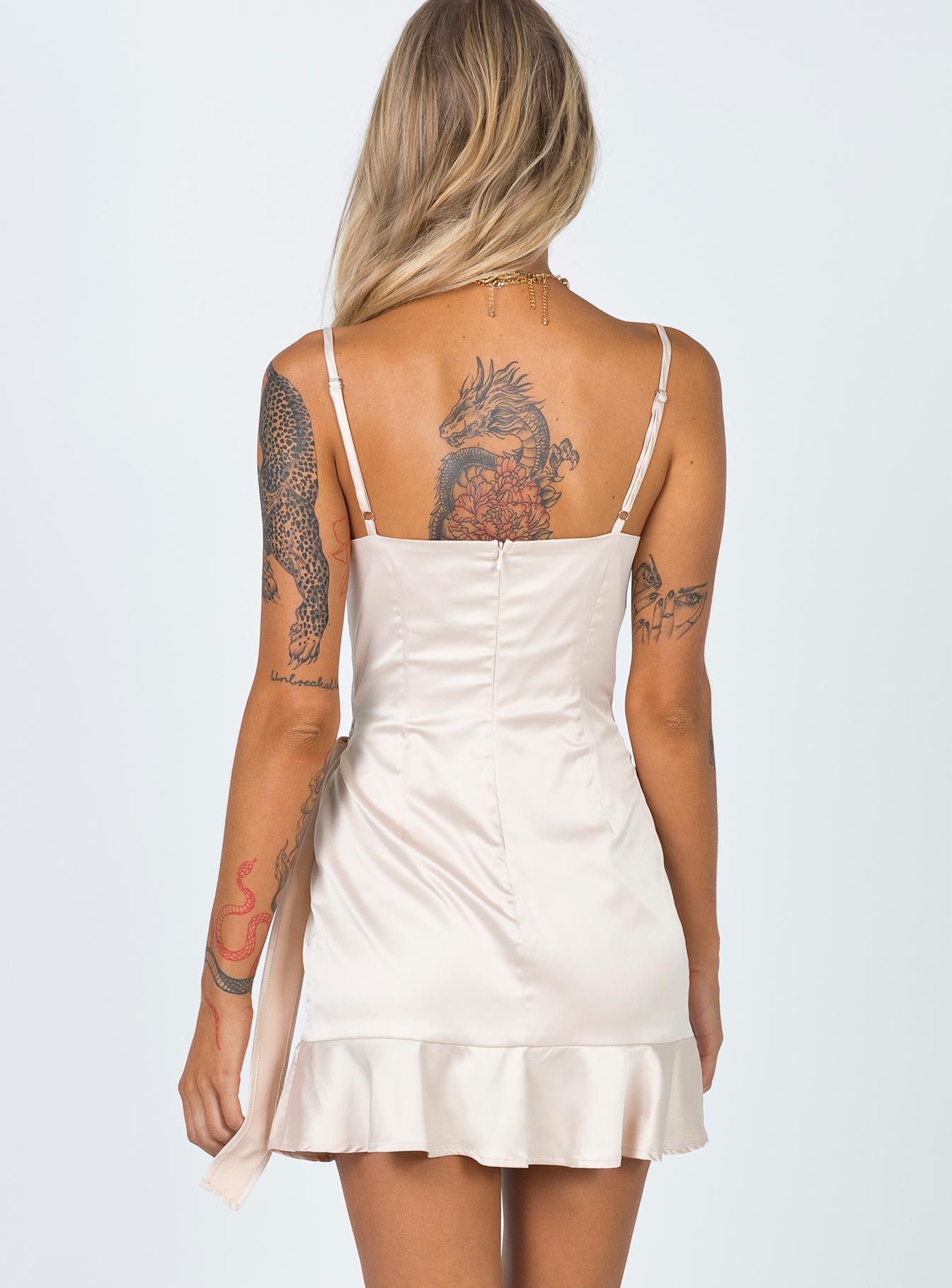 Cottage Hill Mini Dress Champagne - Image 7