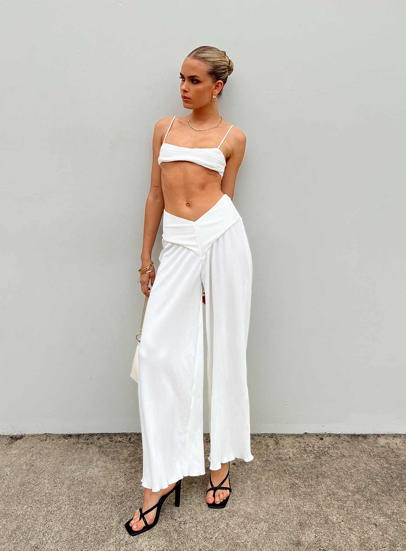 Mathea Plisse Bralette Ivory - Image 6