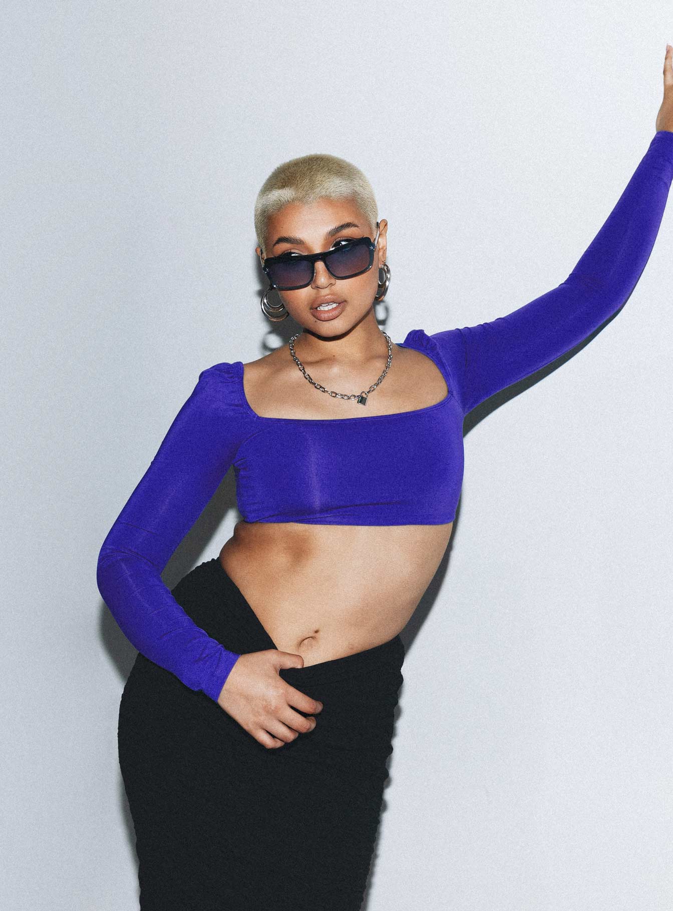 Rogers Long Sleeve Top Blue - Image 6