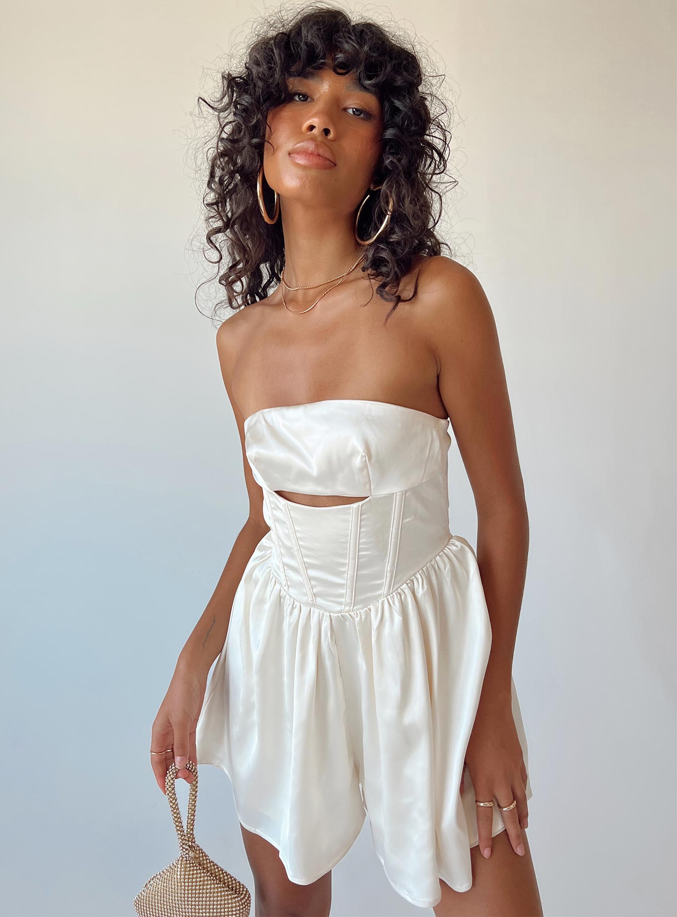 Over The Moon Romper Champagne - Image 6