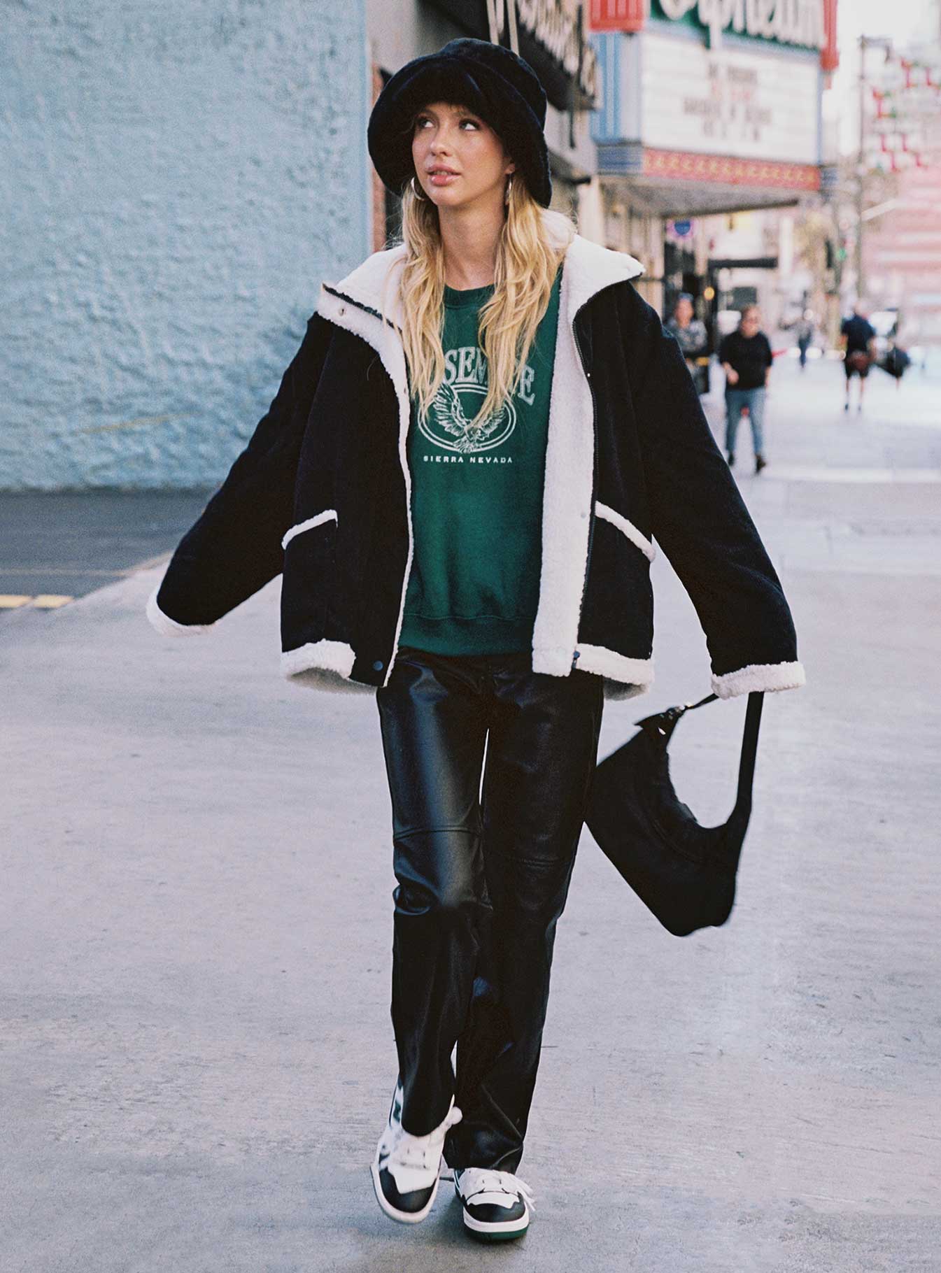 Ashlea PU Pants Black - Image 7