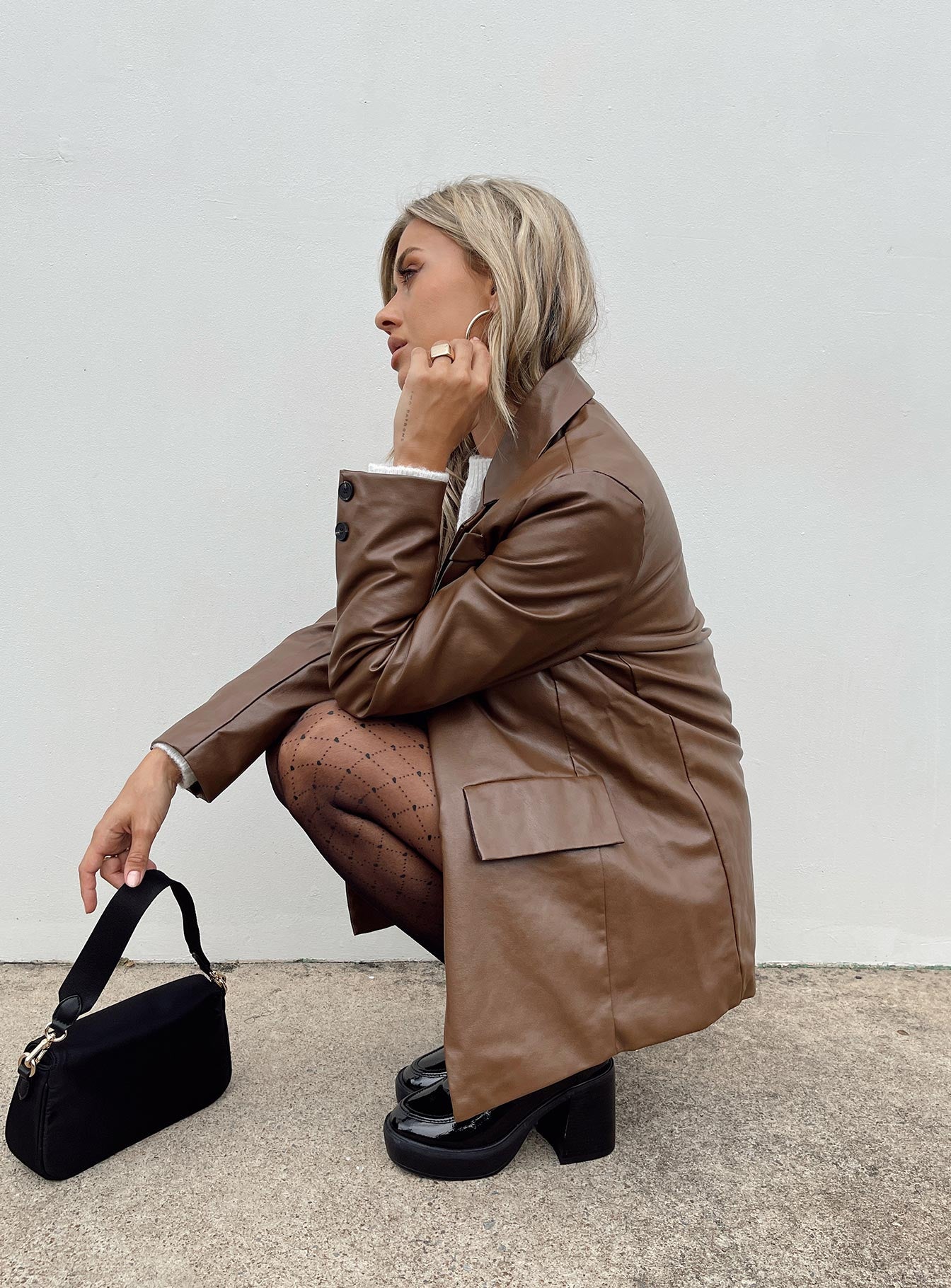 Jocelyn Jacket Dark Brown - Image 8