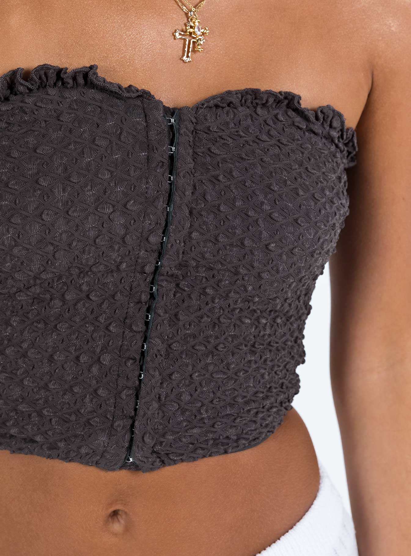 Pamola Strapless Top Slate - Image 6