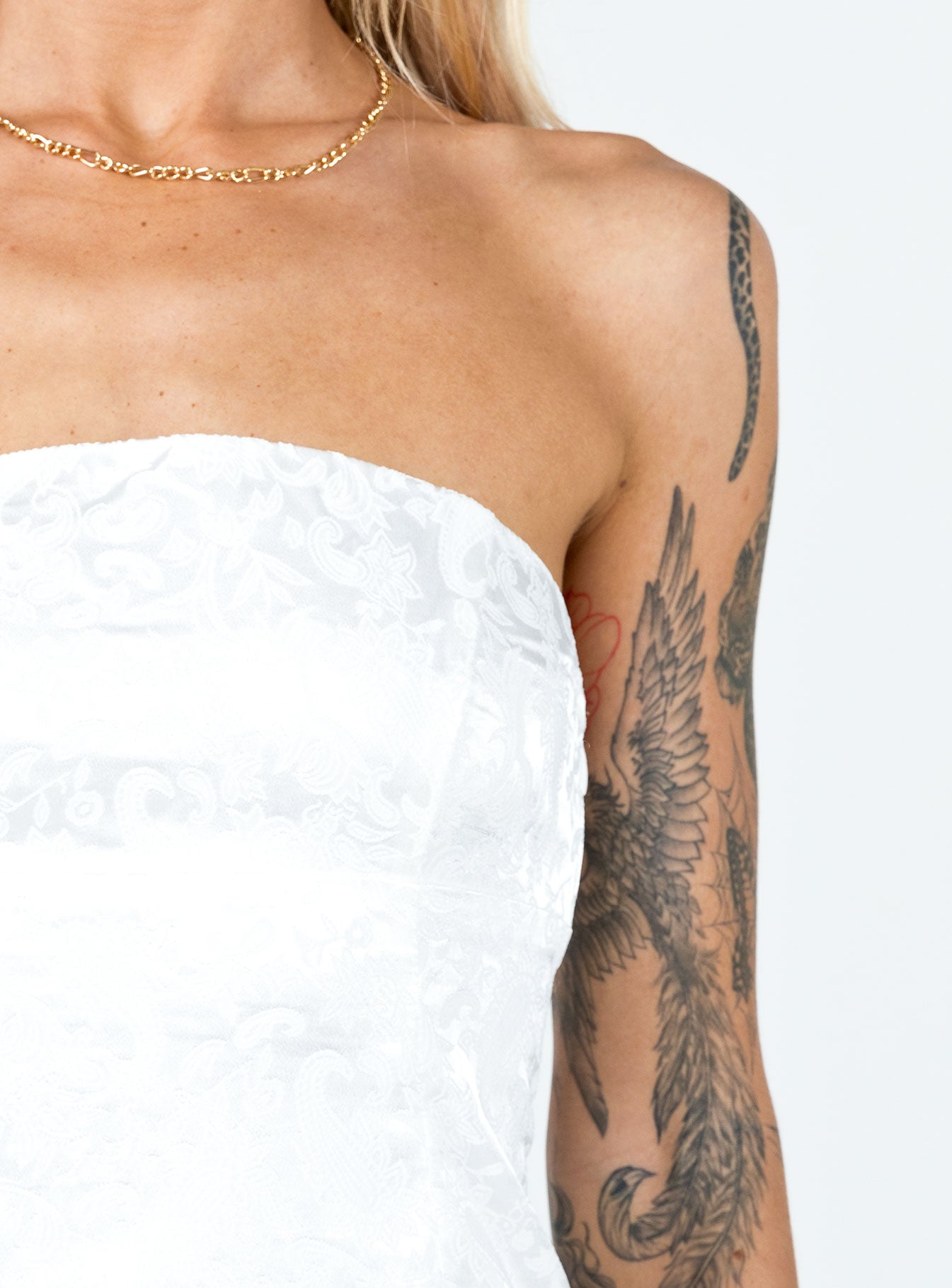 Skyline Mini Dress White - Image 6