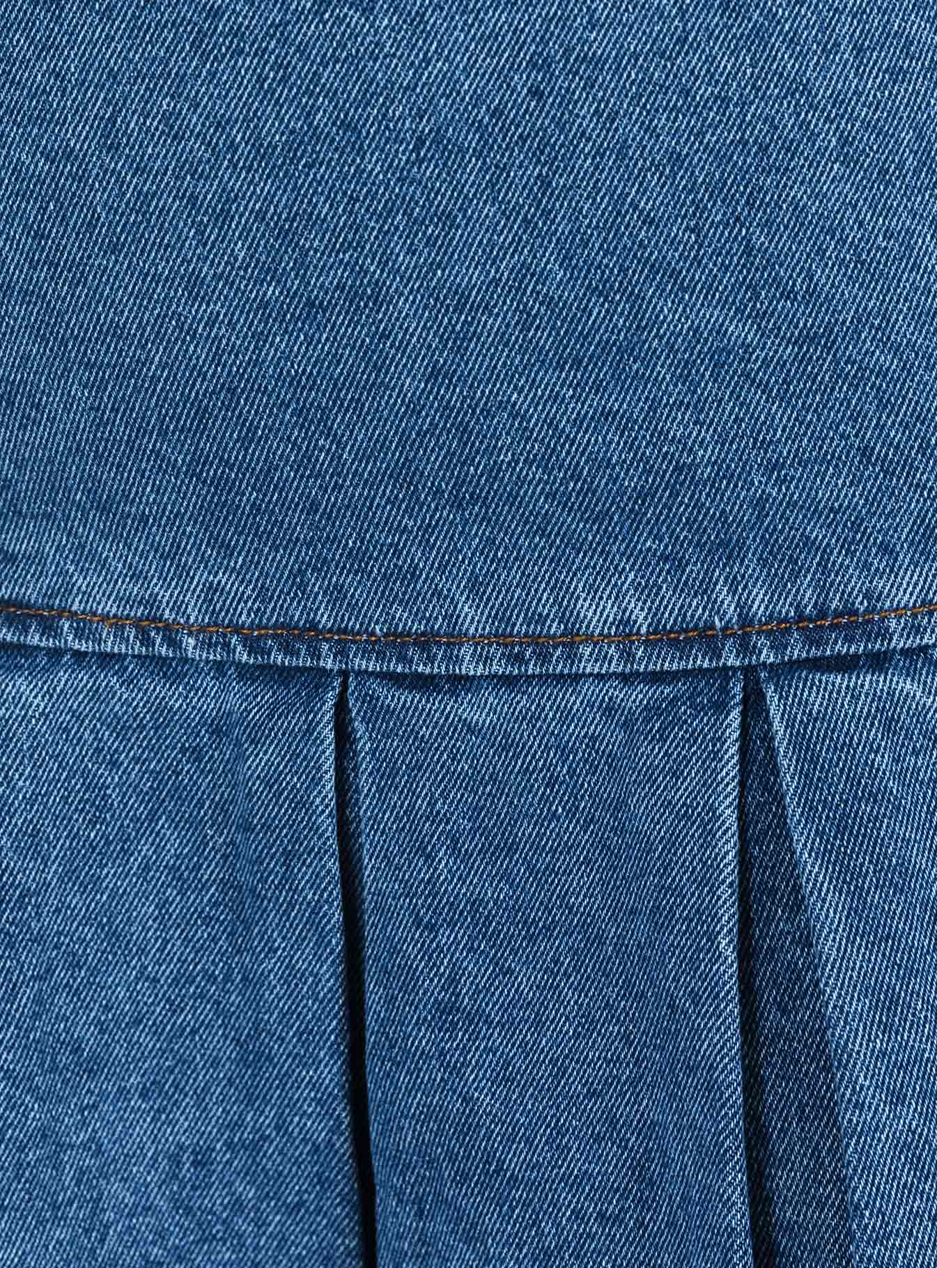 Rescue Me Pleat Mini Skirt Denim - Image 6