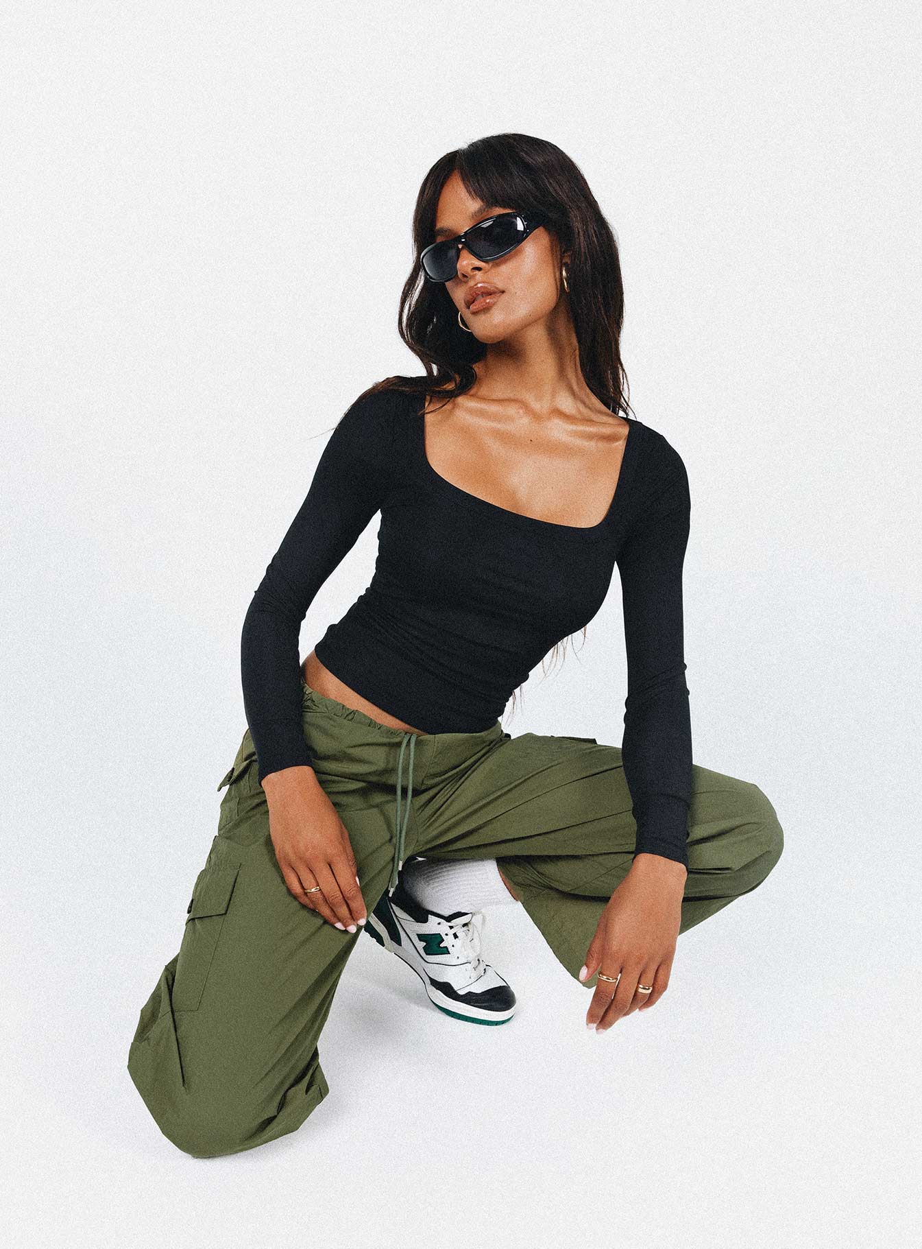 Arthie Long Sleeve Top Black Low Impact - Image 6