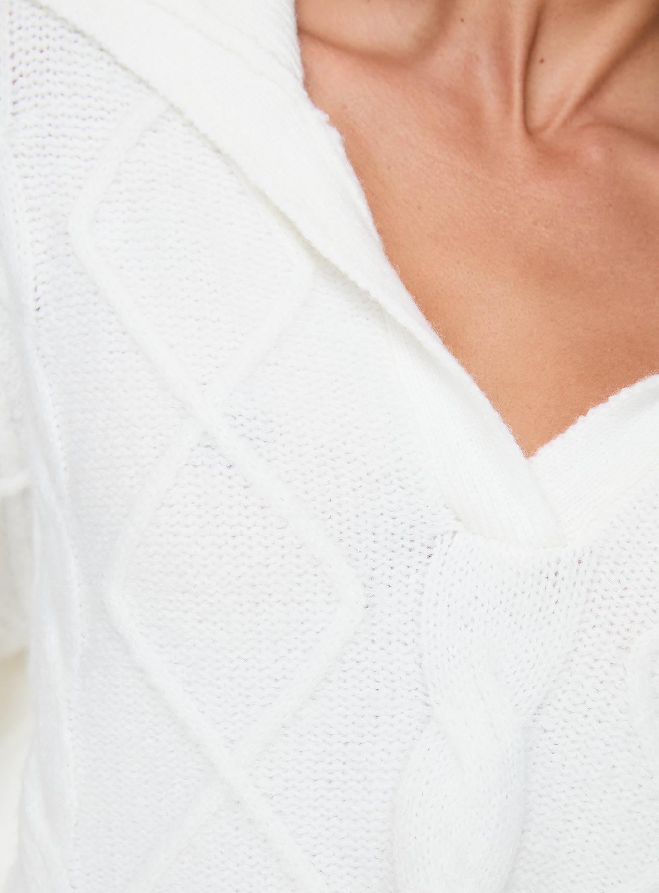 Ruthee Cable Knit Sweater Winter White - Image 6