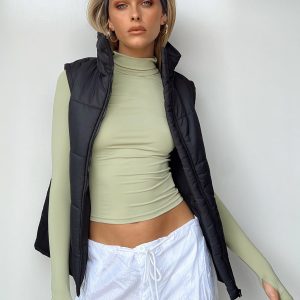 Elysium Long Sleeve Turtleneck Top Green