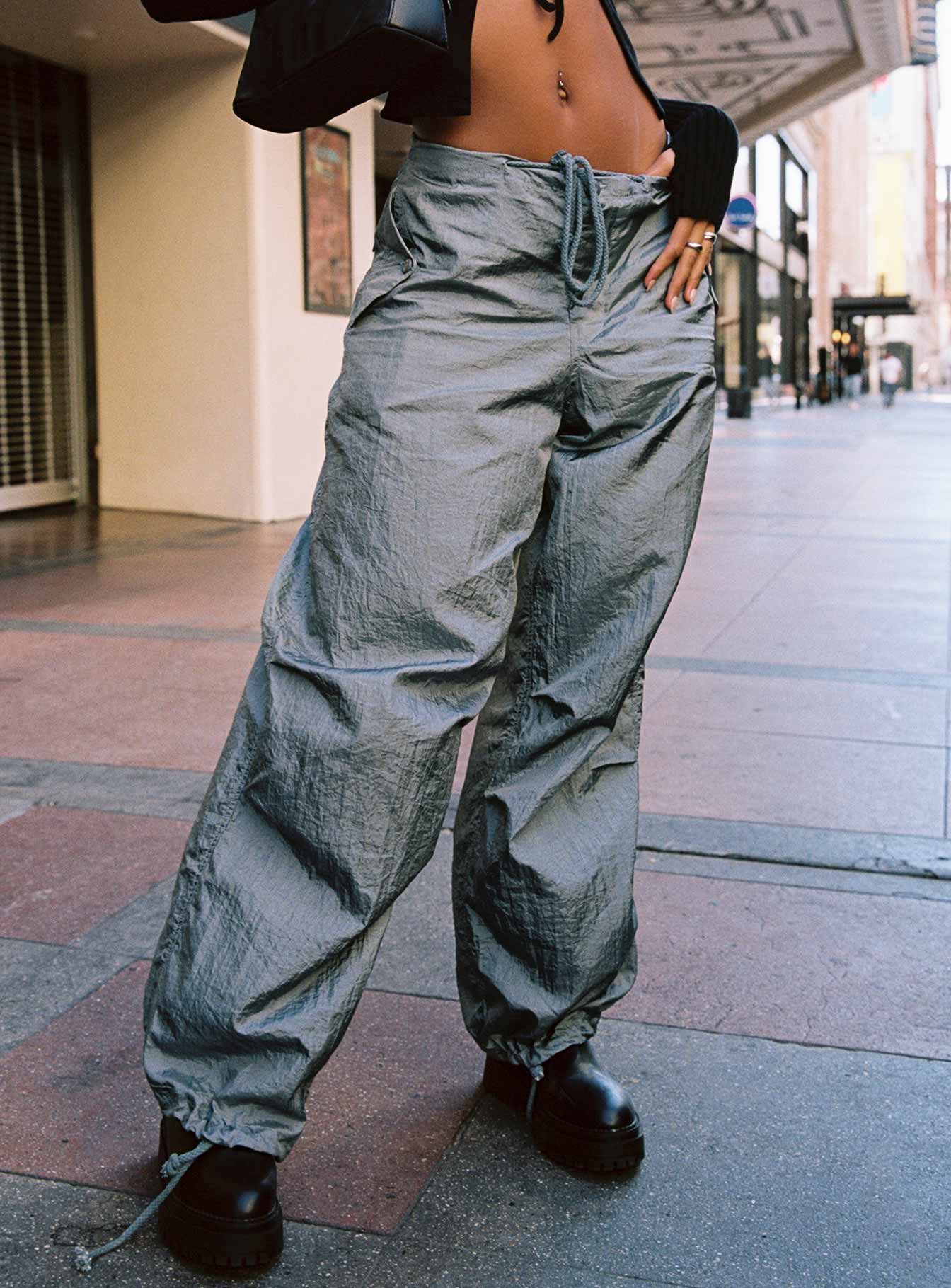 Motel Chute Trousers Grey - Image 8