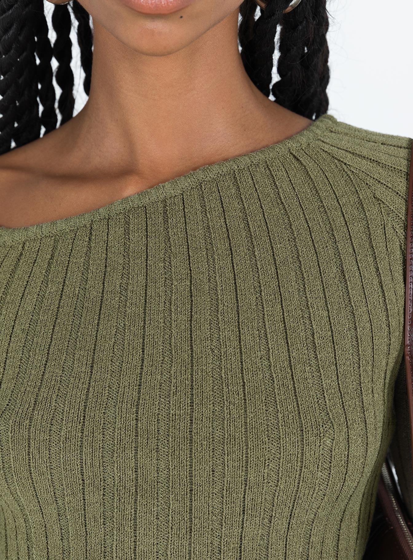 Santorini Knit Top Khaki - Image 7