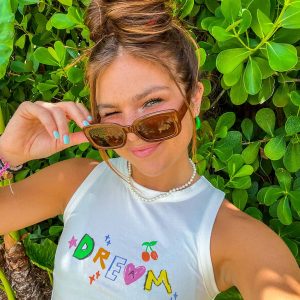 Dream On Tank Top White