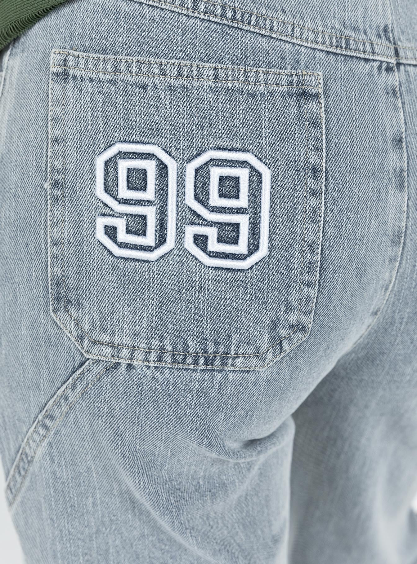 Garza Wide Leg Jeans Denim - Image 5