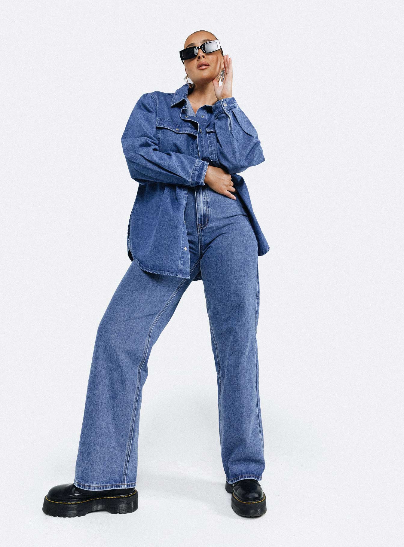 Hopkins Denim Jacket Mid Wash - Image 6