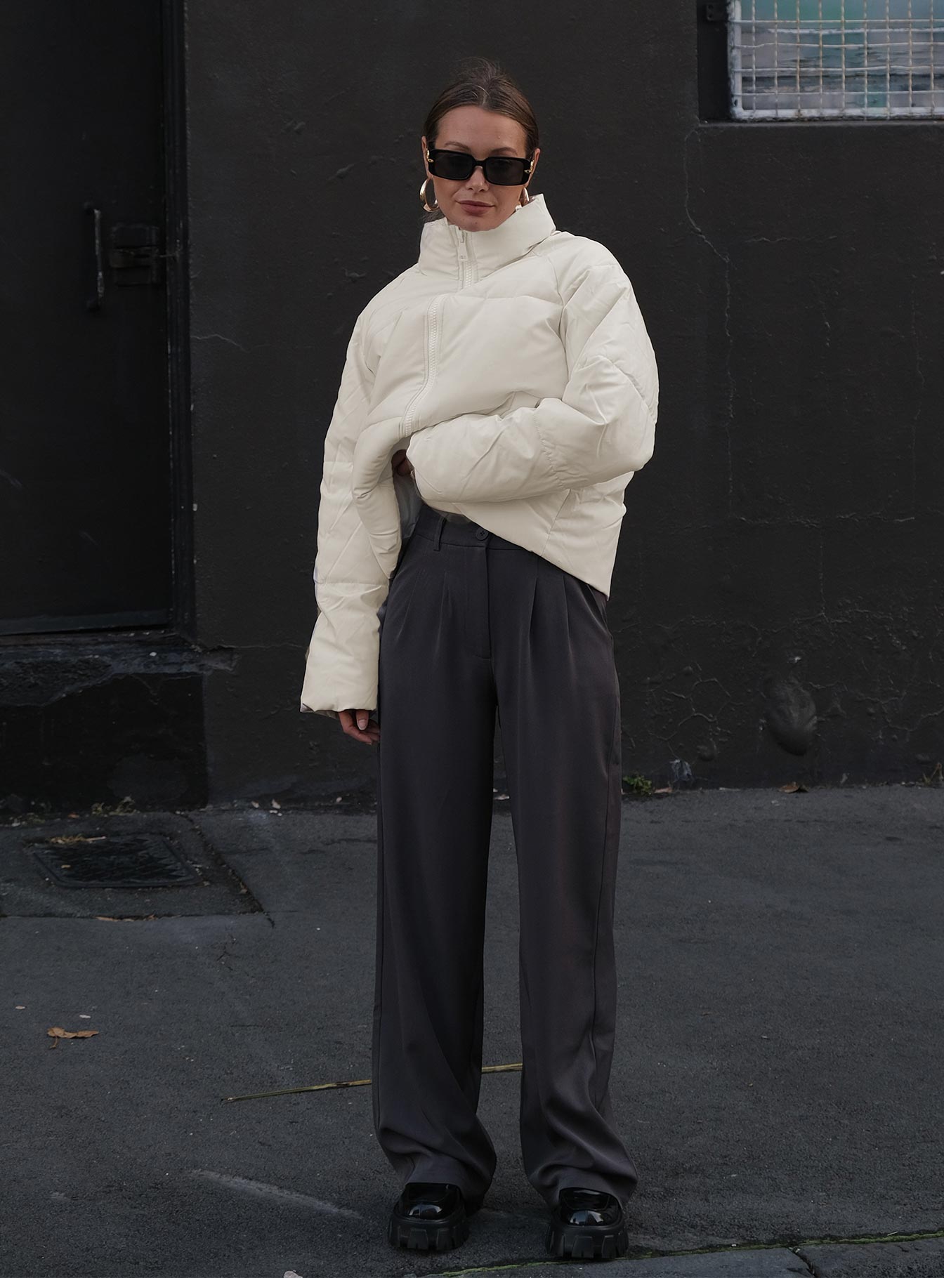 Augie Puffer Jacket Cream - Image 8