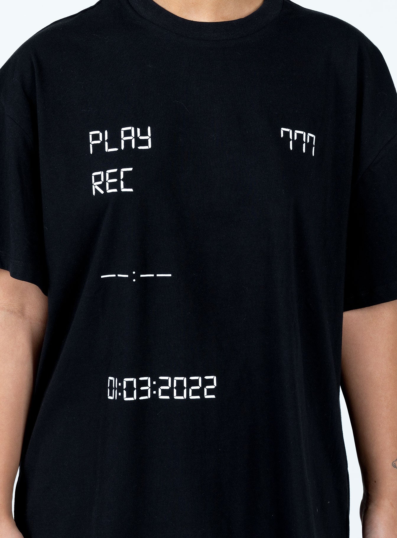 Recording Oversize Tee Black - Image 6