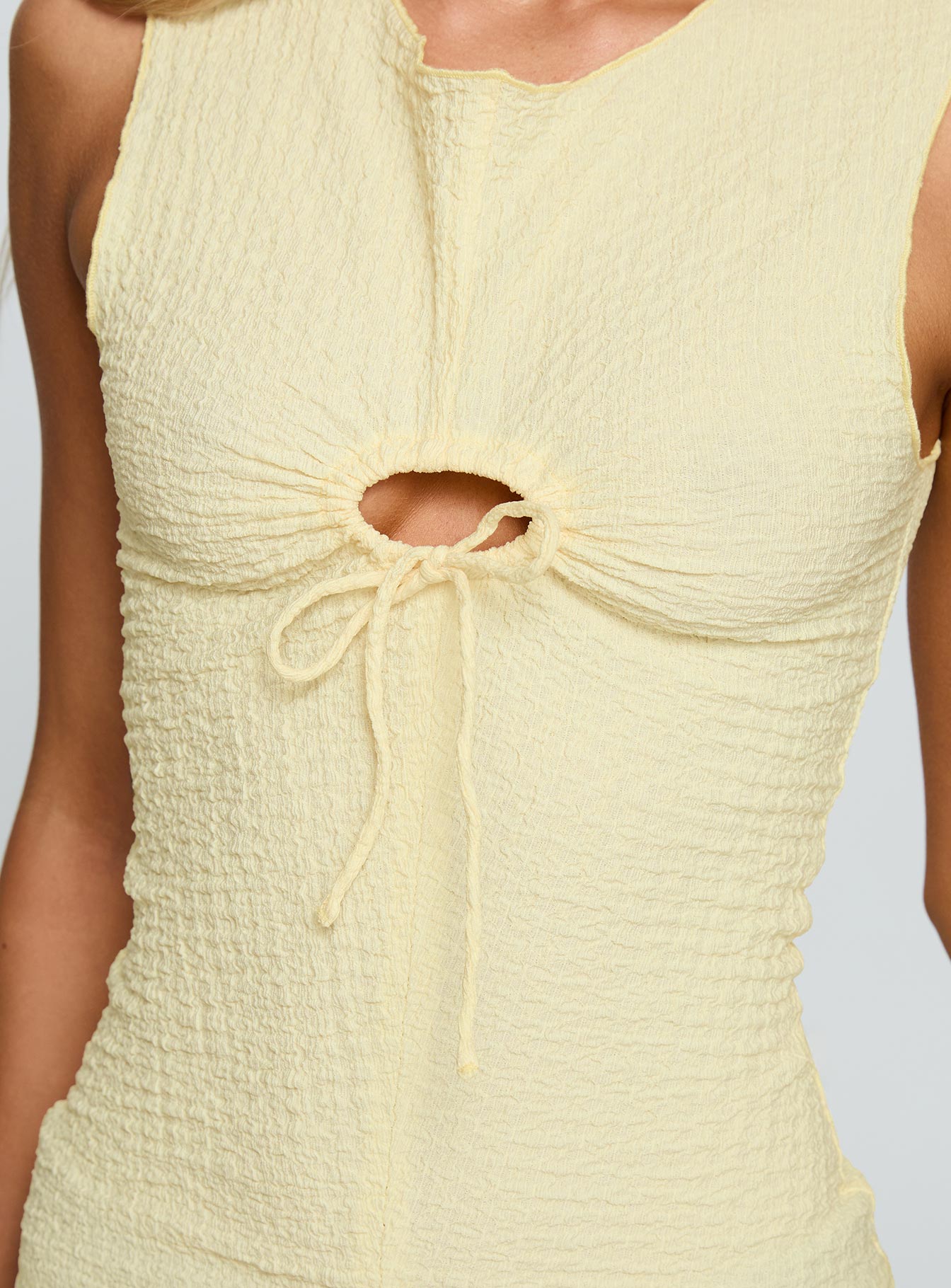 Souls Intertwine Cut Out Top Yellow - Image 6