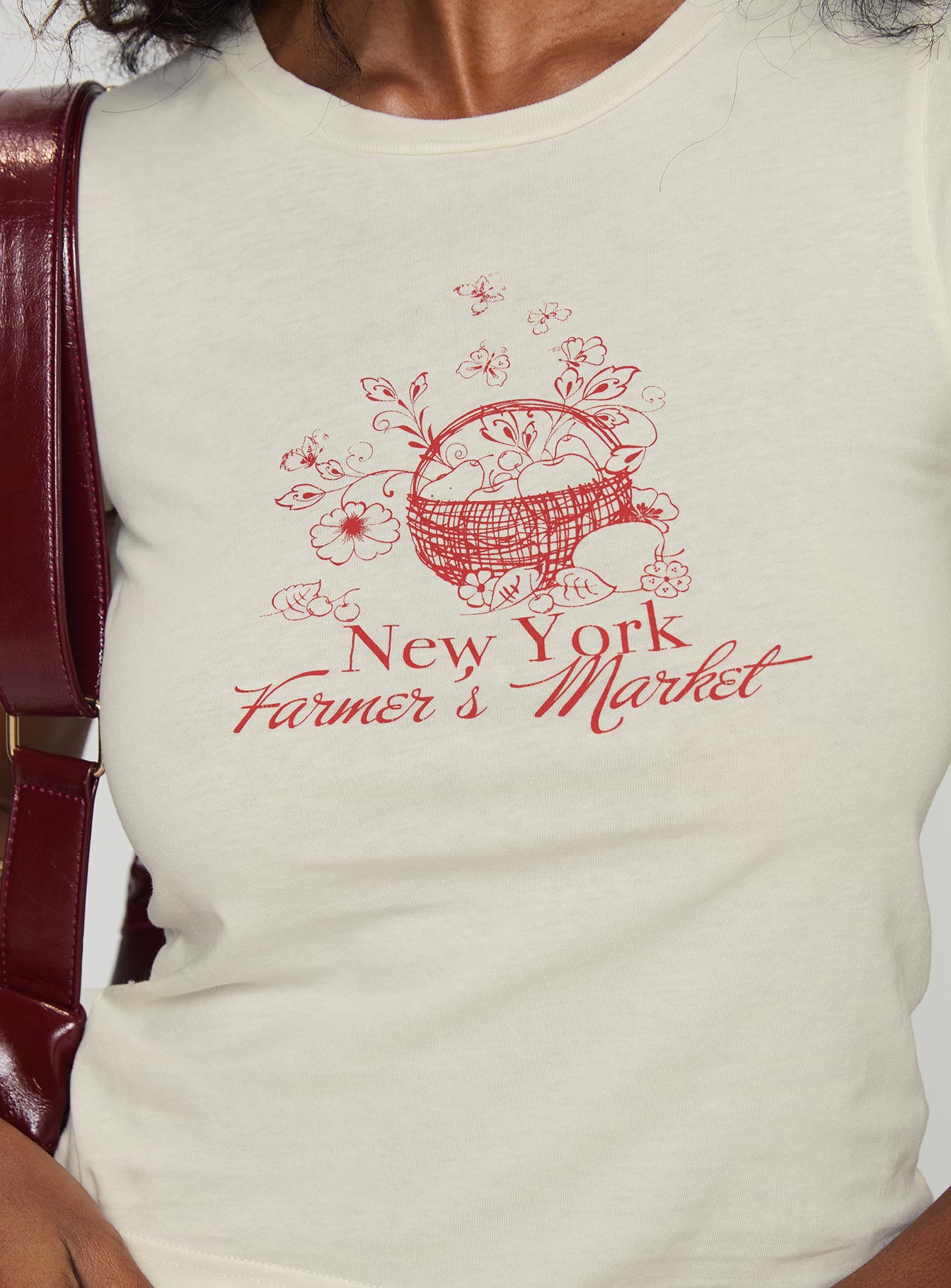 NYC Farmers Market Tee White - Image 6