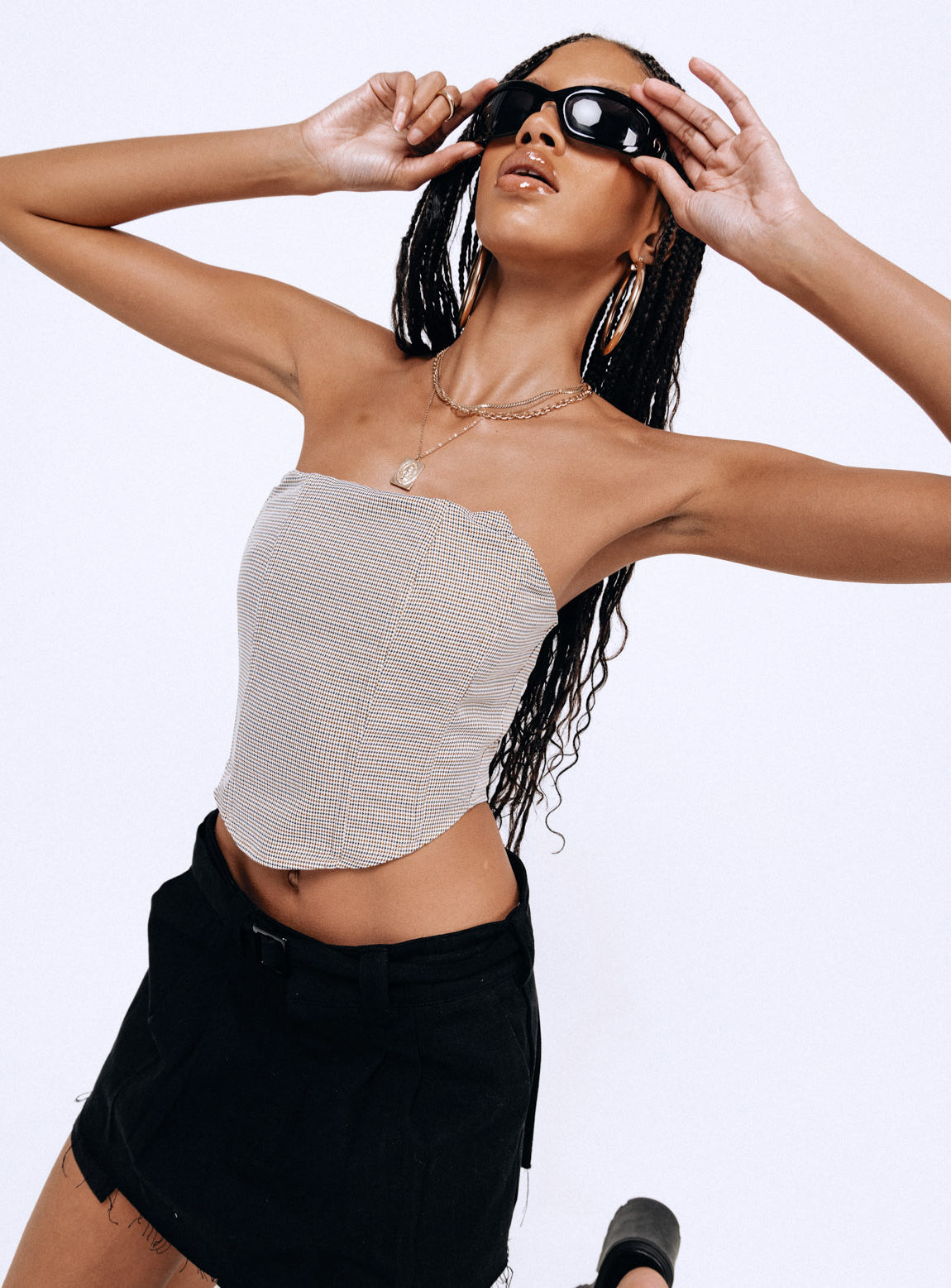 Halford Bustier Top Houndstooth - Image 6