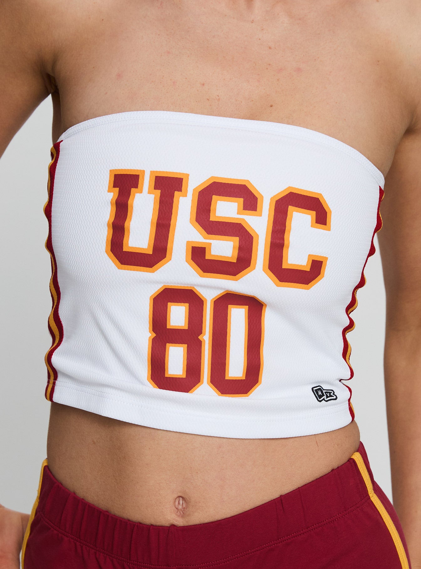 USC Jersey Tube Top White - Image 6