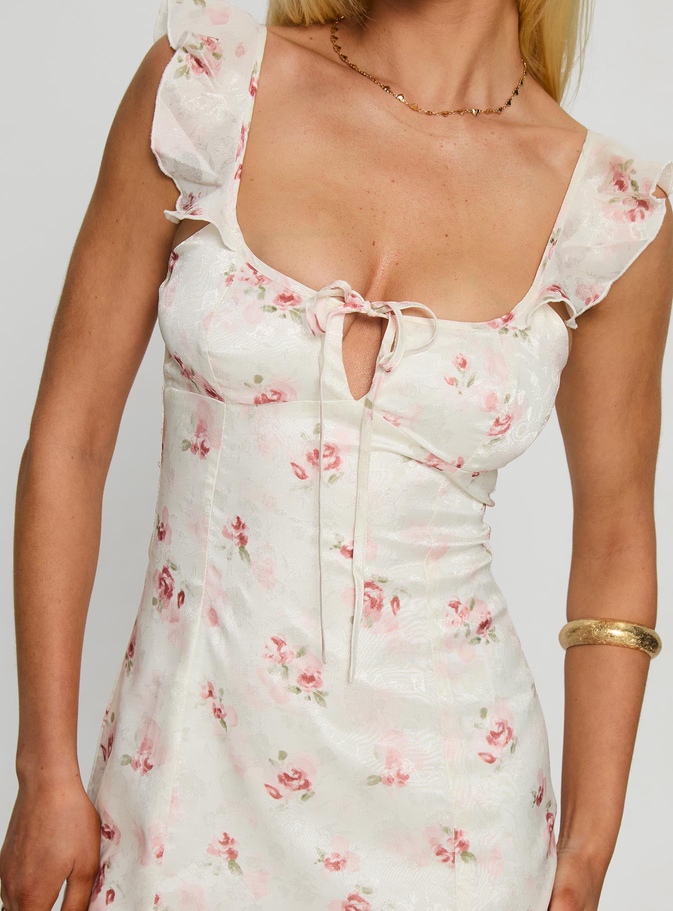 Moonlily Flutter Sleeve Mini Dress Multi Floral - Image 6