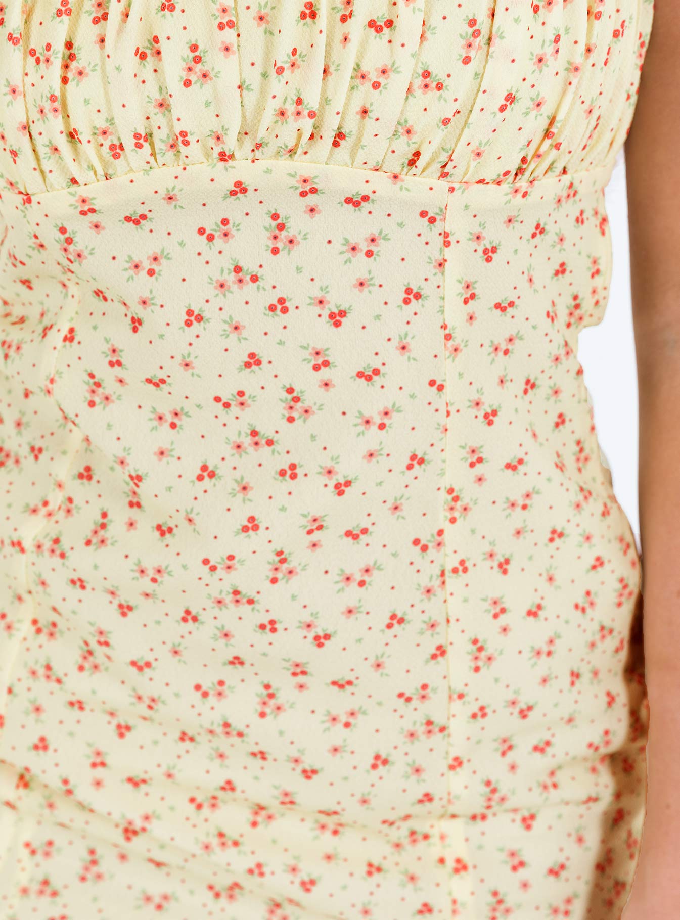 Freya Mini Dress Yellow Petite - Image 6