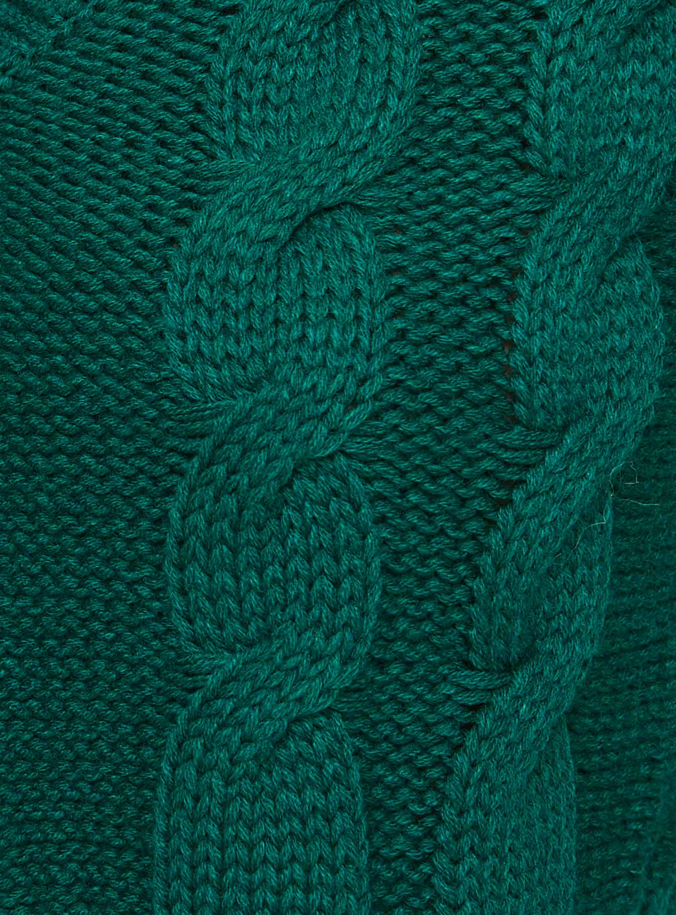 Crate Cable Knit Cardigan Green - Image 5