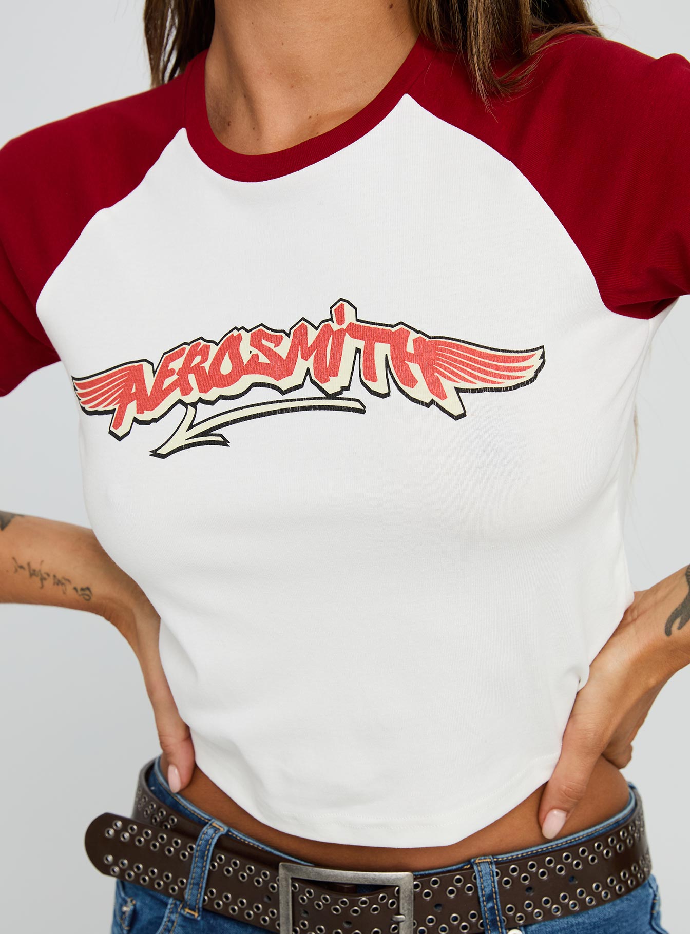 Let Rock Rule Graphic Top White / Red - Image 5