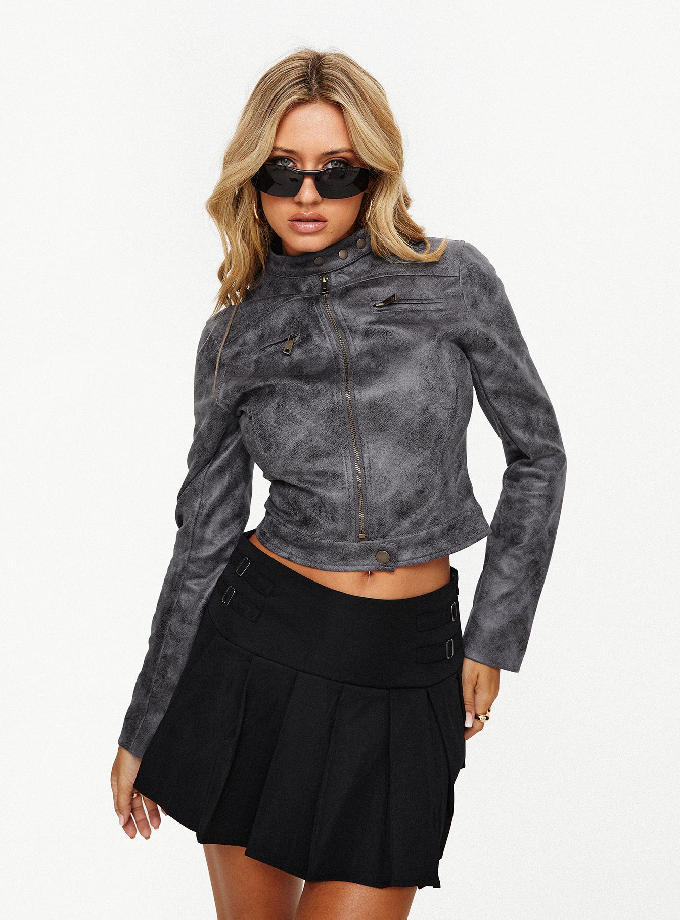 Bella Moto Jacket Charcoal - Image 6
