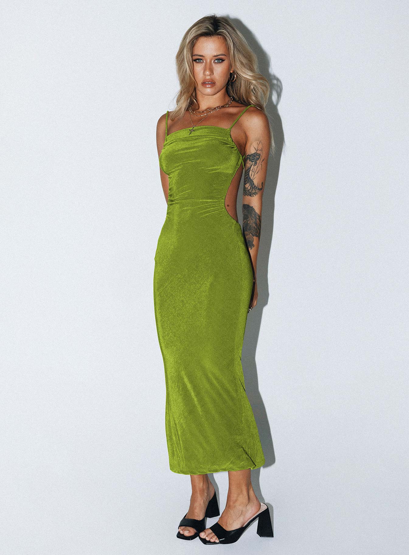 Milpera Maxi Dress Green - Image 6