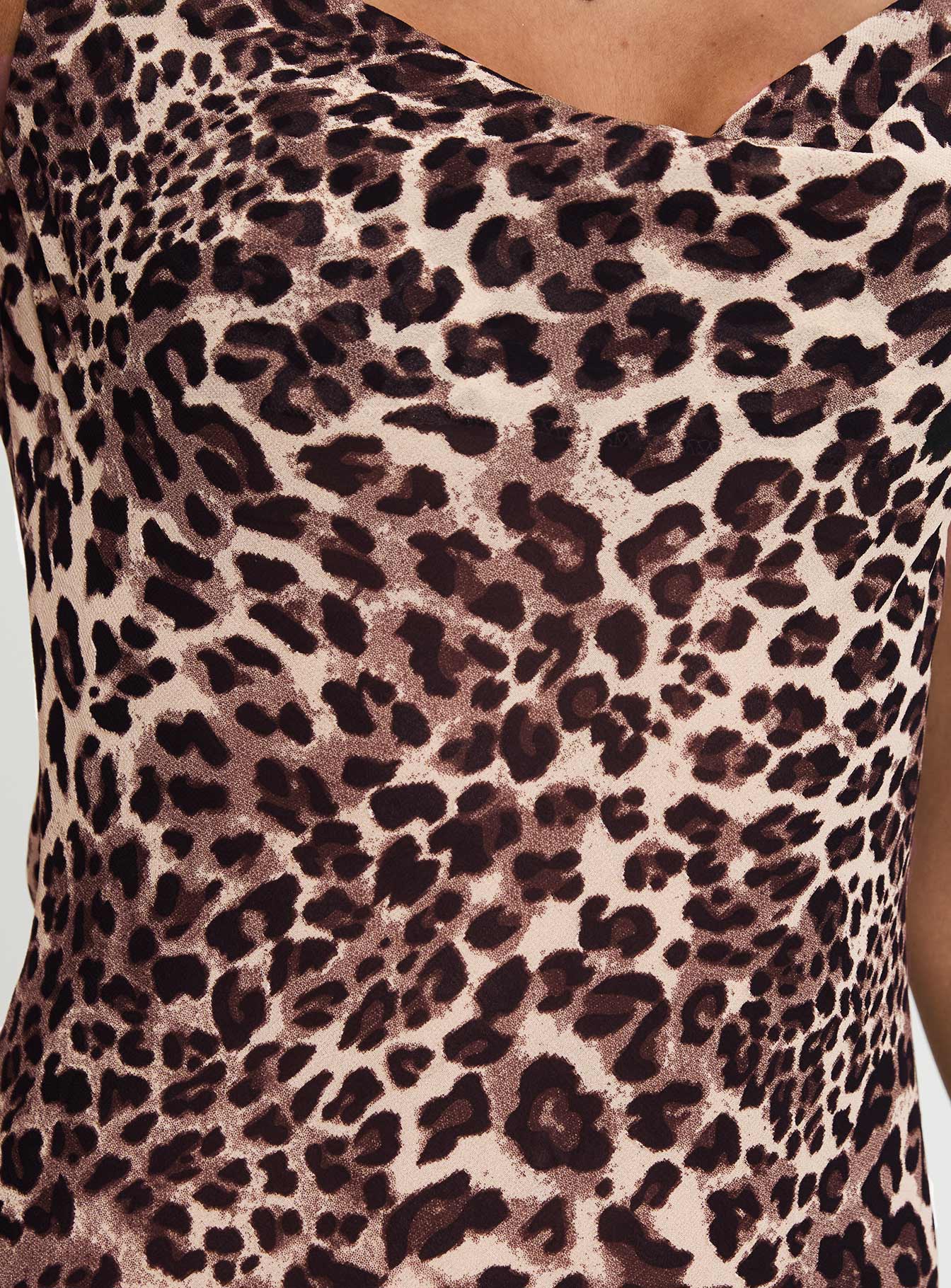 Paolina Maxi Dress Leopard - Image 6