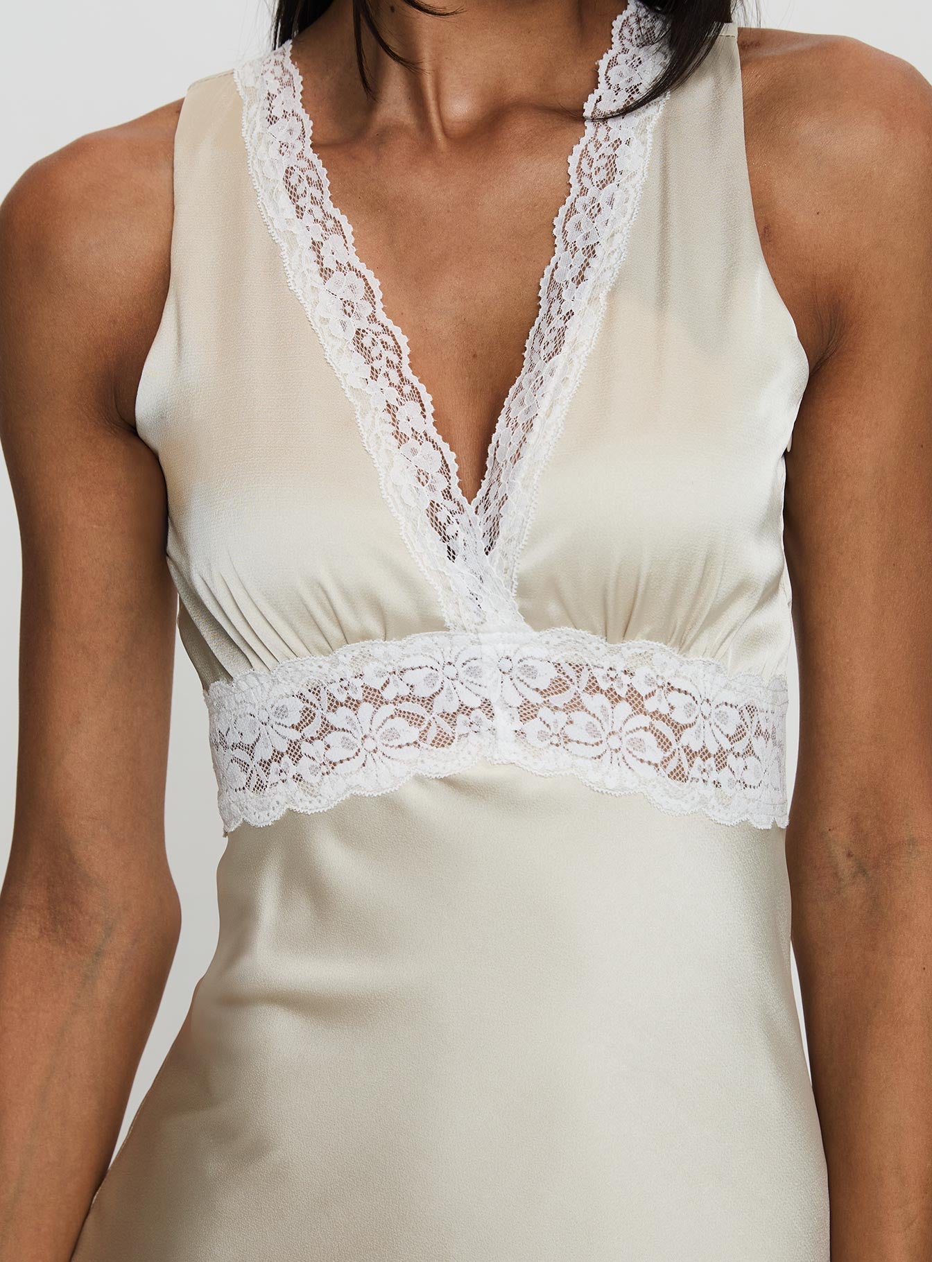 Persefonie Lace Maxi Dress Champagne - Image 6