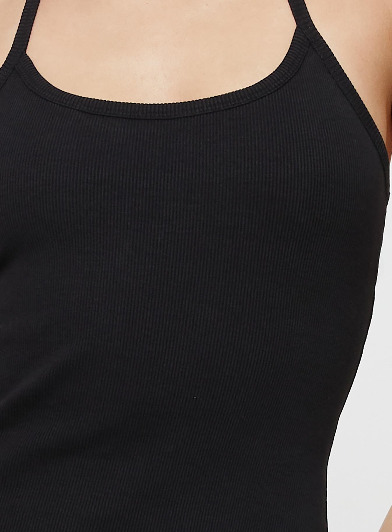 Karyssa Rib Maxi Dress Black - Image 6