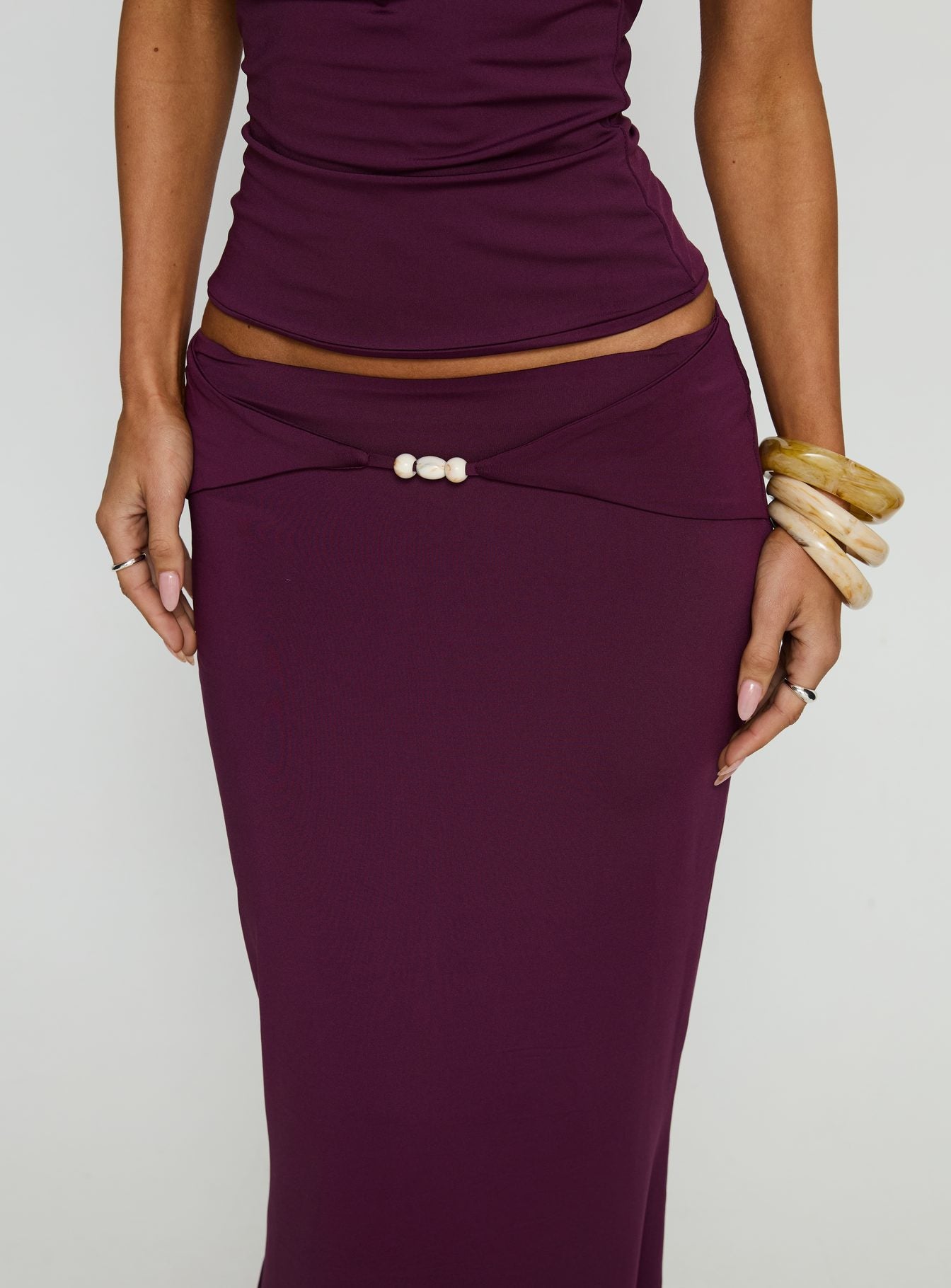 Vanecia Maxi Skirt Purple - Image 6