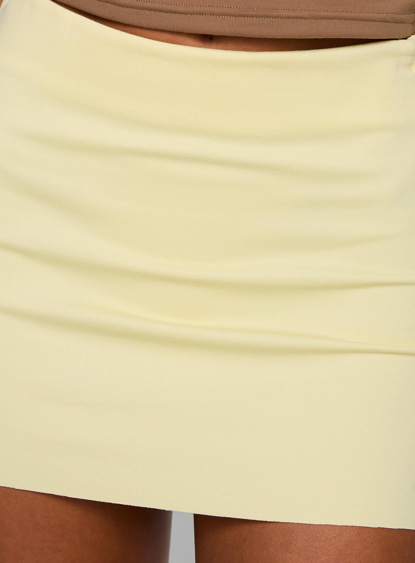 Karley Low Waist Mini Skirt Lemon - Image 6