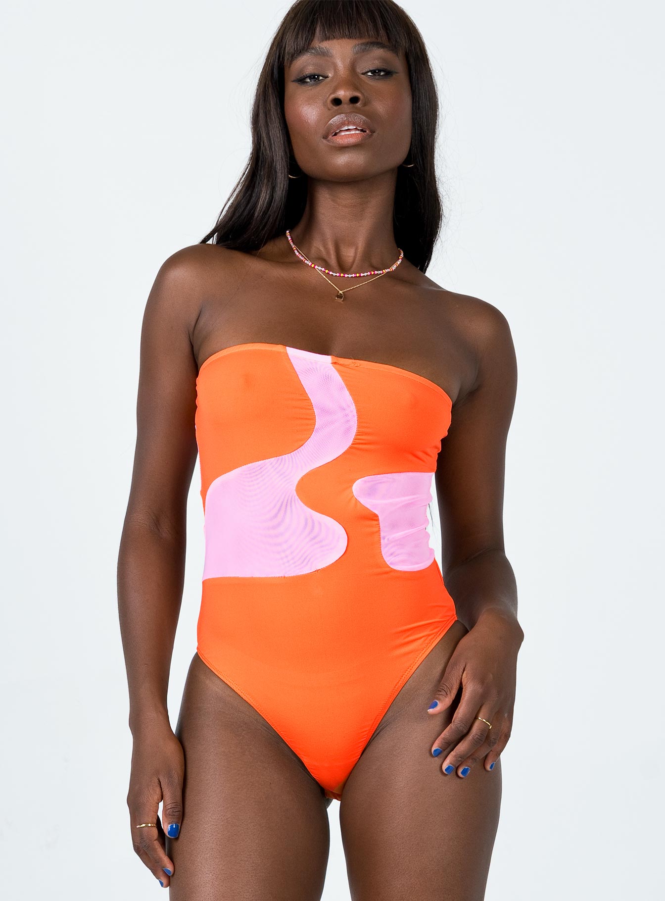 Flora Bodysuit Pink / Orange - Image 5