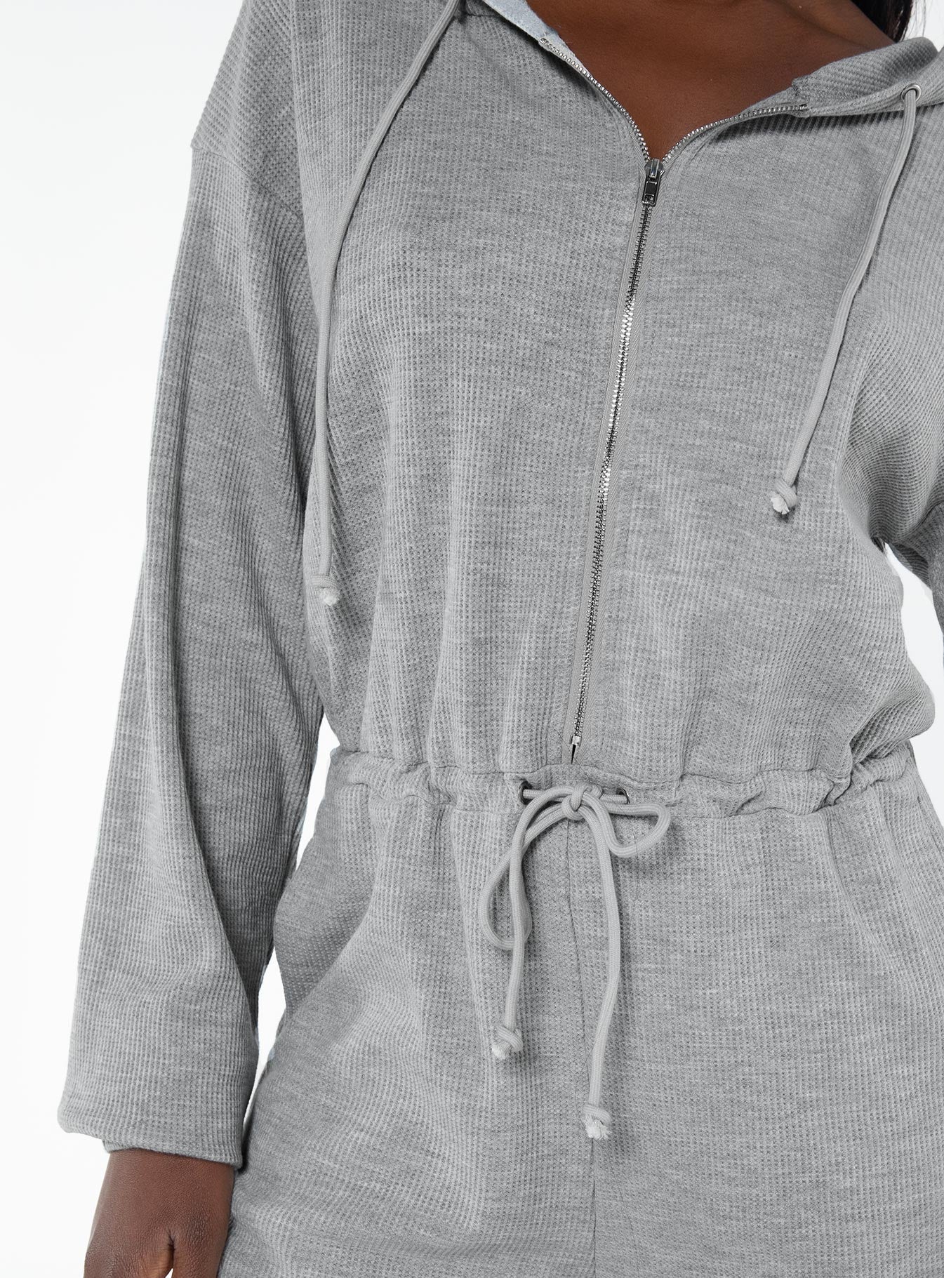 Jeanette Hooded Romper Grey - Image 6