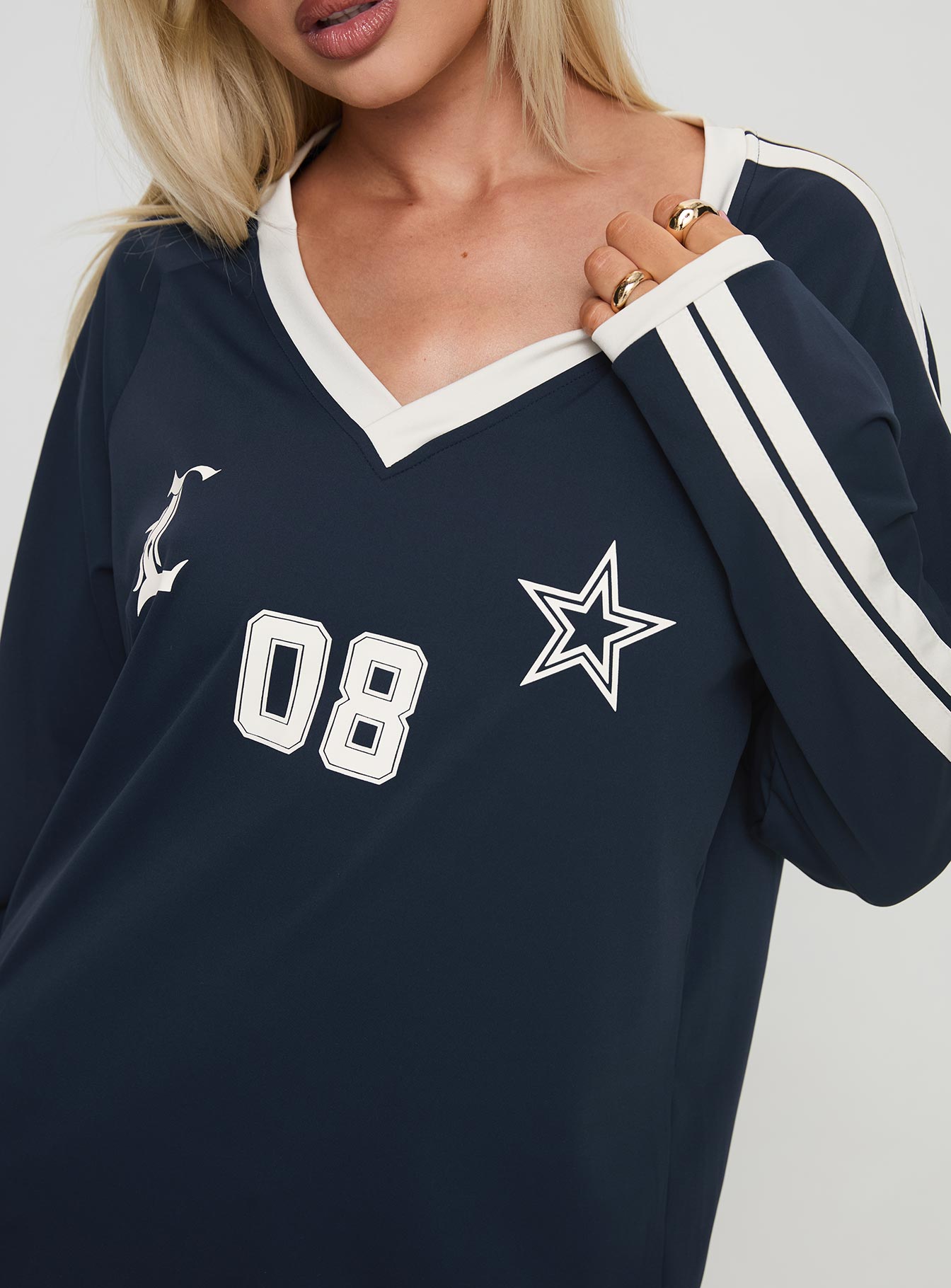 Spectate Top Long Sleeve Navy - Image 6