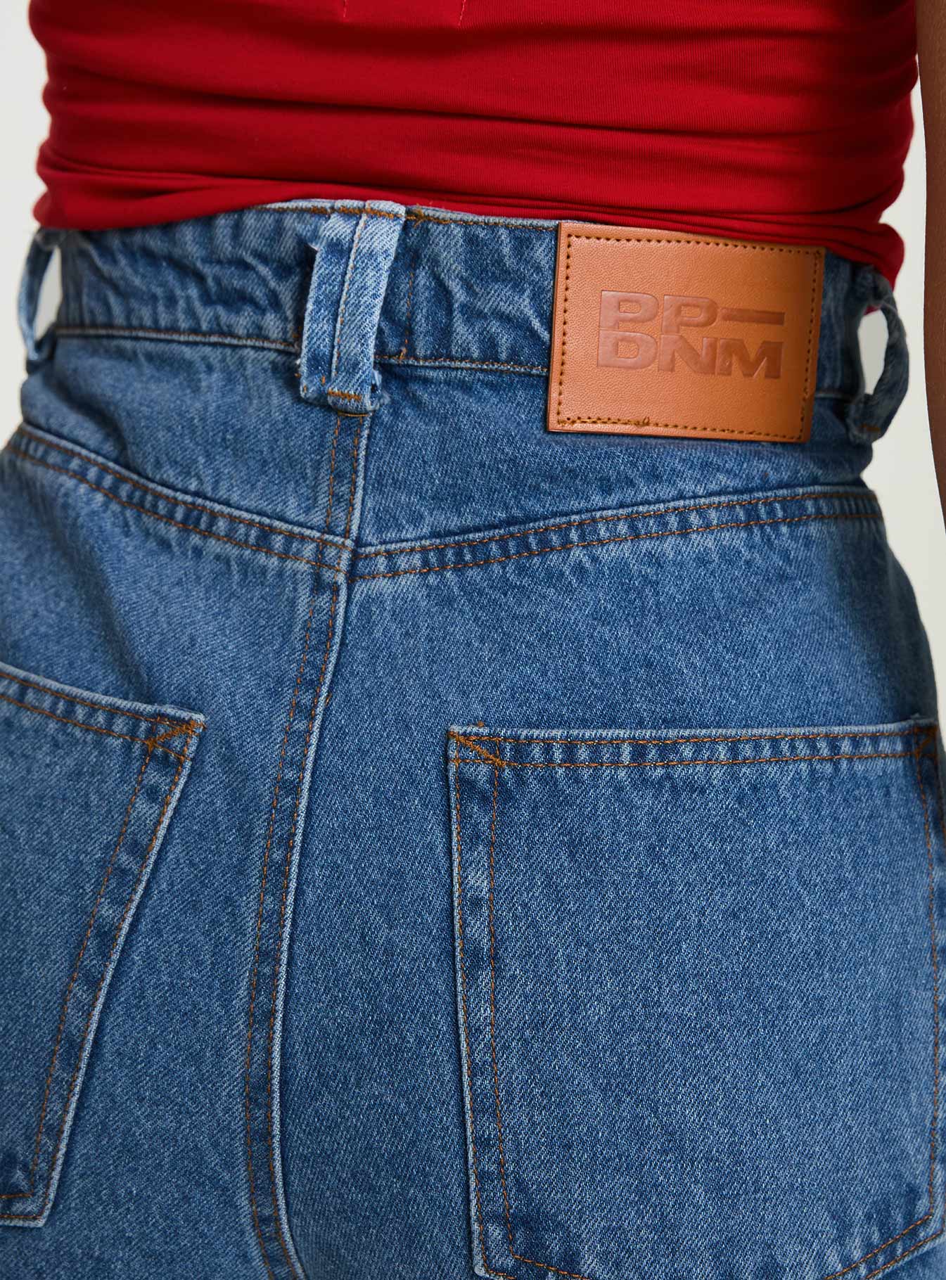 Zephee High Rise Wide Leg Jeans Light Wash Petite - Image 6