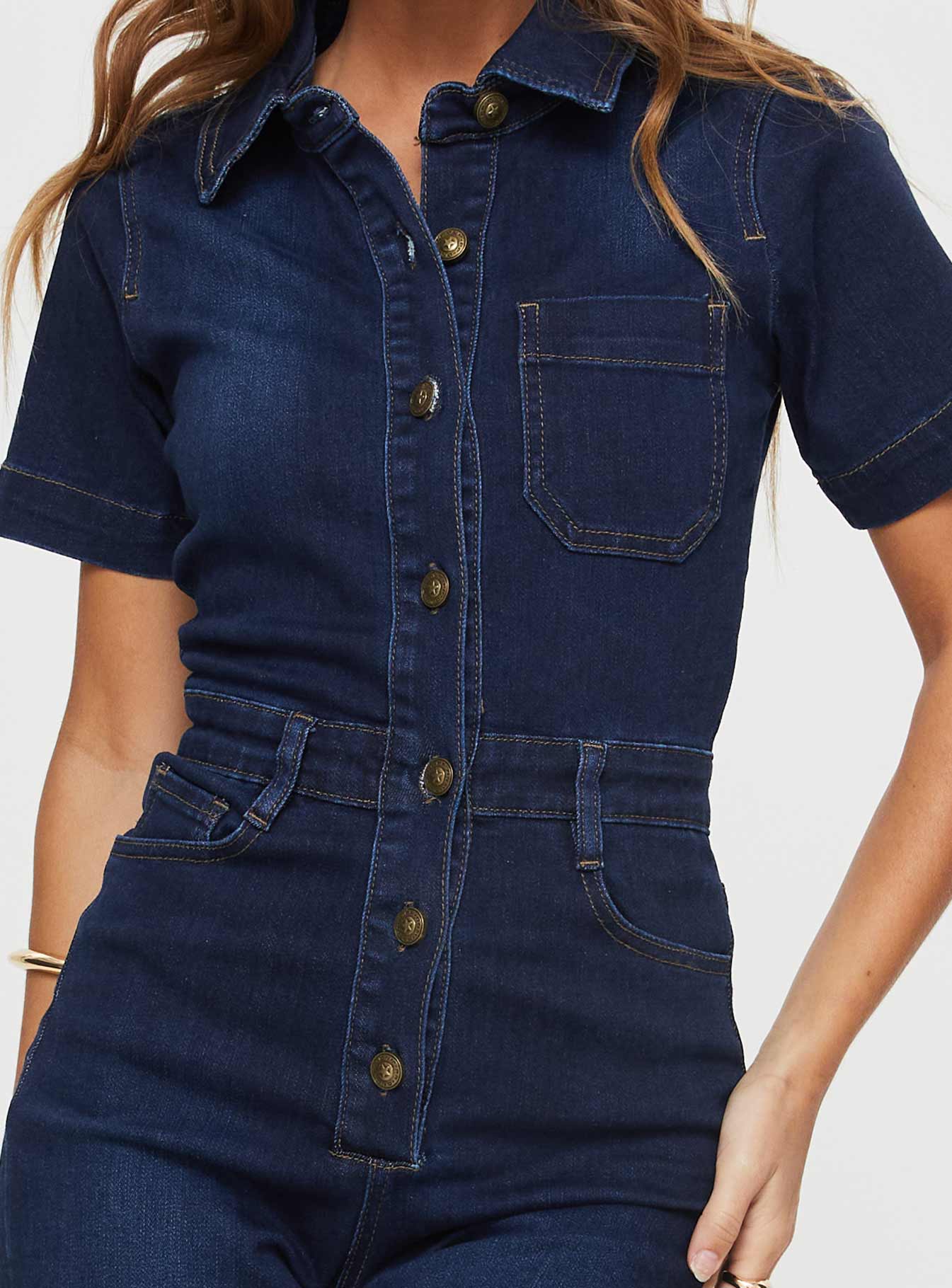 Muro Denim Jumpsuit Blue - Image 6