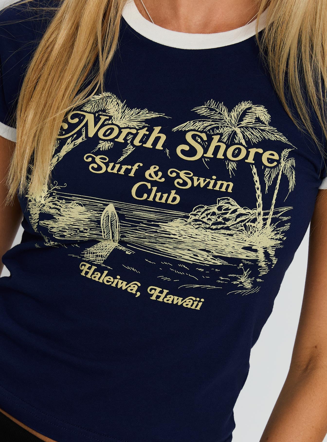 North Shore Graphic Top Blue - Image 5