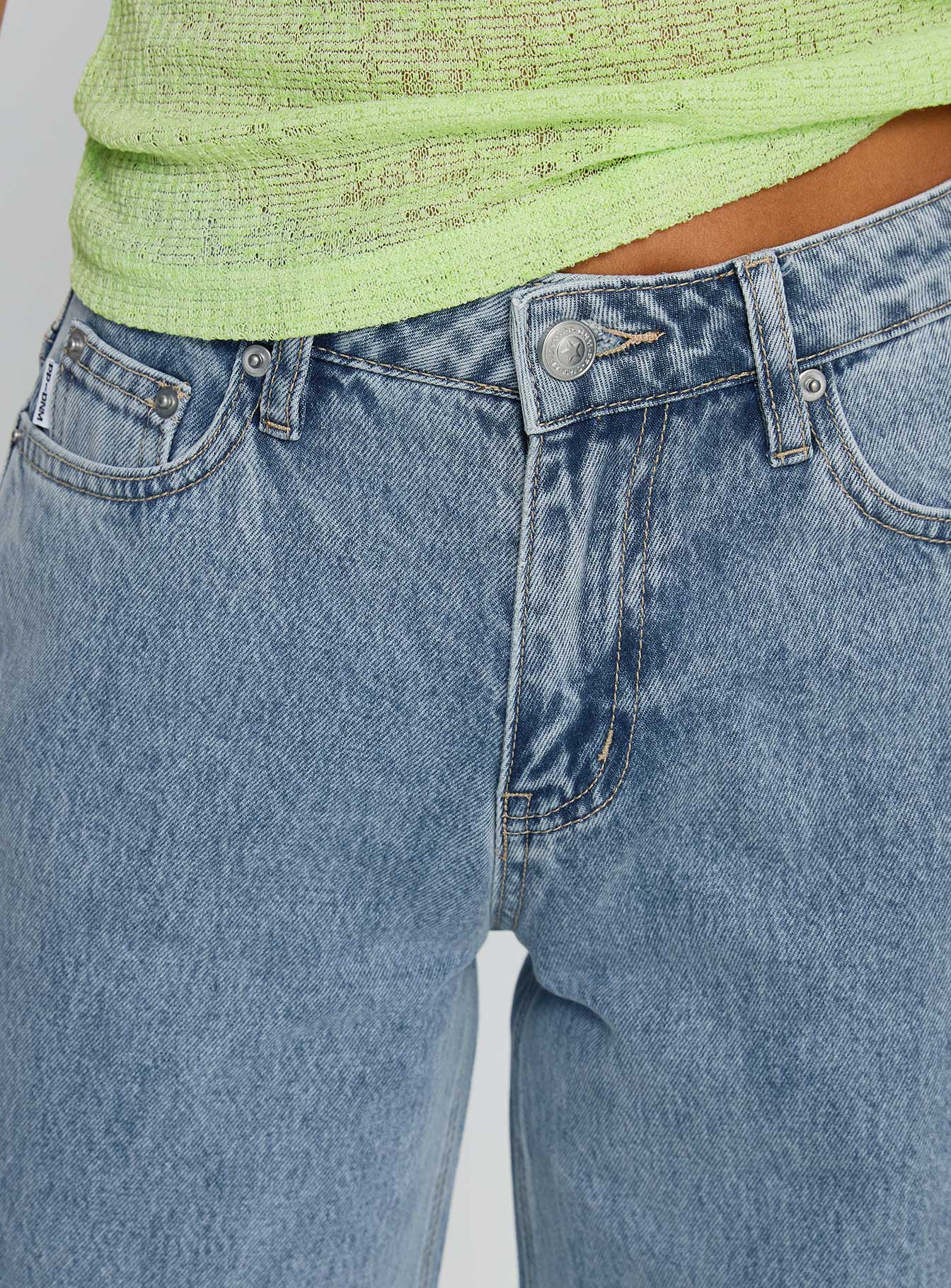 Darla Low Rise Straight Jean Vintage Blue Wash - Image 6