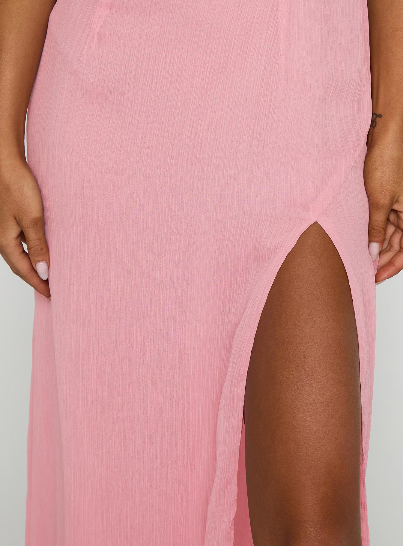 Kiss Of Life Chiffon Maxi Dress Pink - Image 6