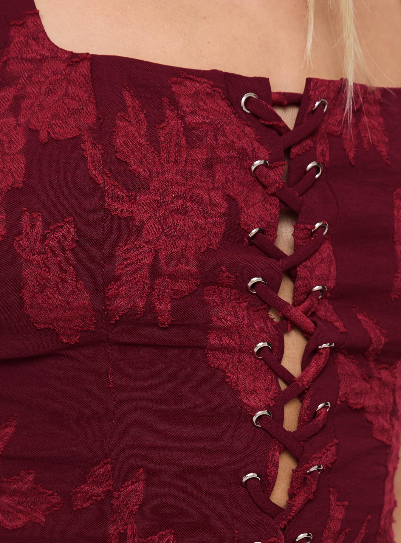 Vincenzo Corset Top Red - Image 6