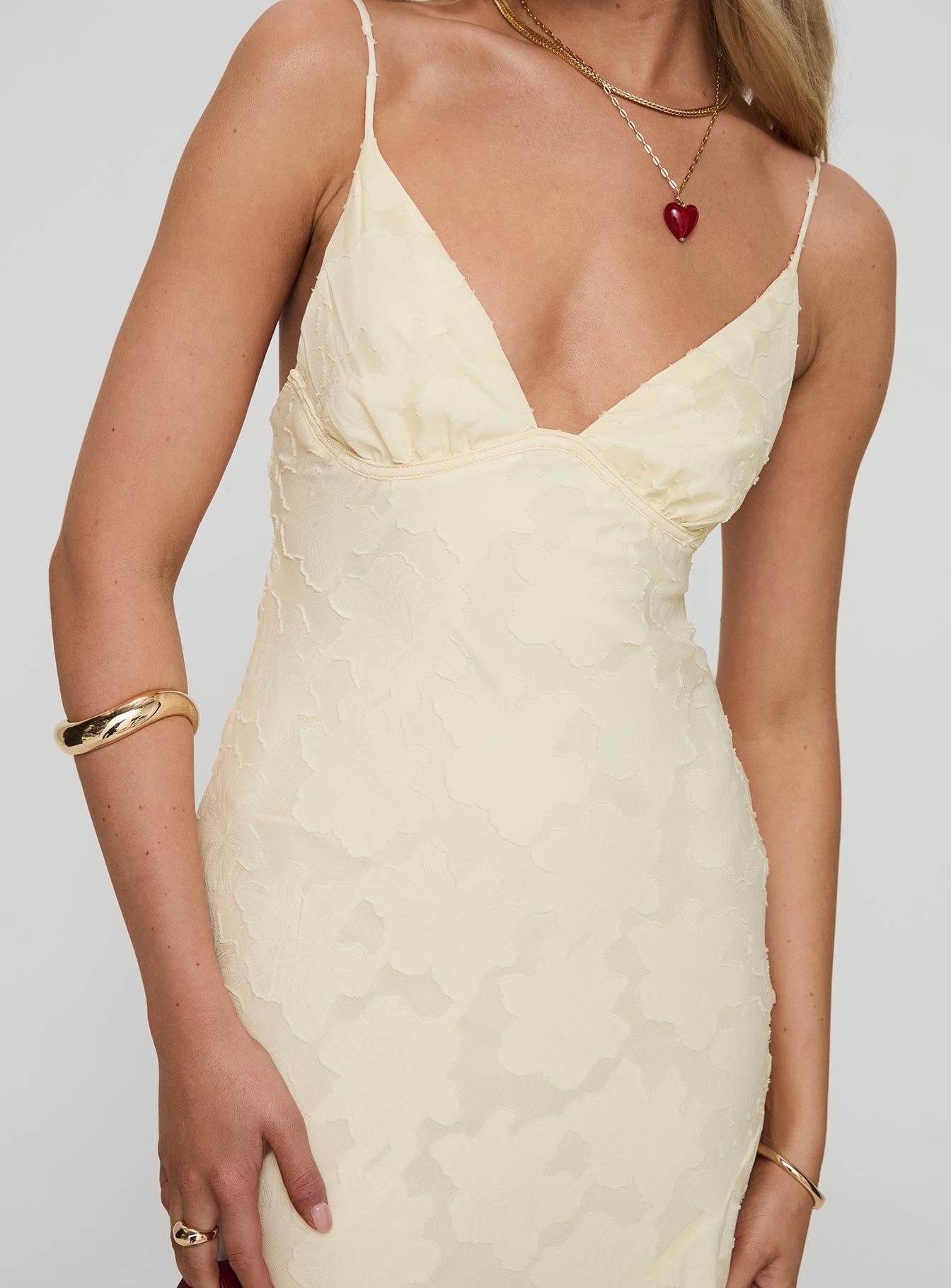 Cyrene Maxi Dress Lemon - Image 6