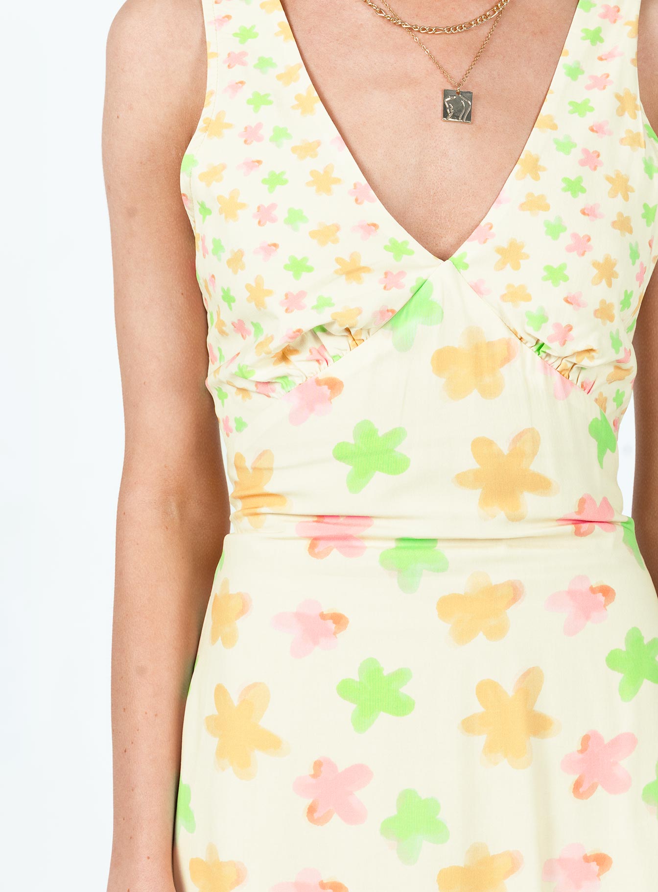 Calan Mini Dress Spliced Floral - Image 5